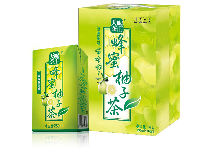 天喔茶庄蜂蜜柚子茶广告